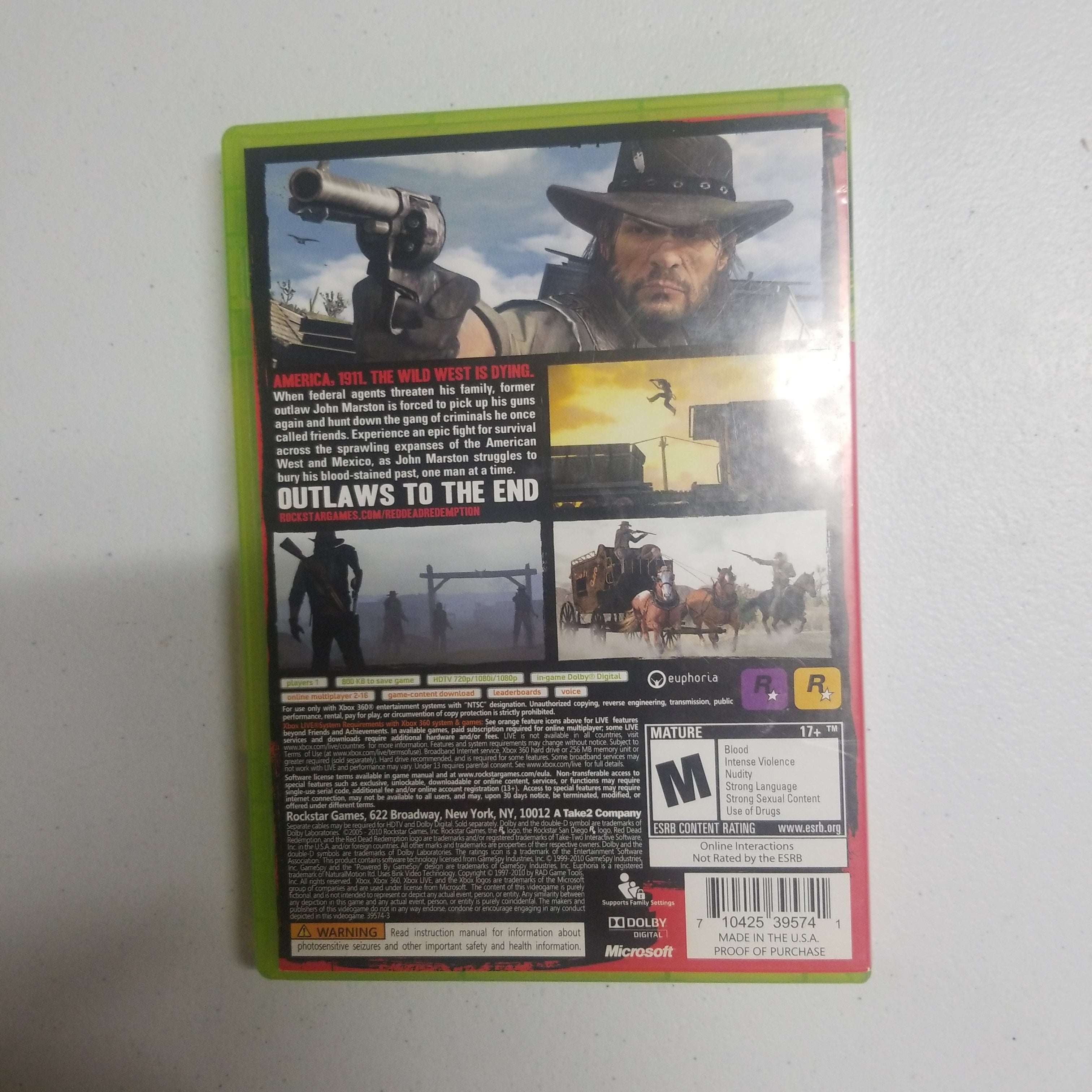Red Dead Redemption Xbox 360 Video Game Pre-Owned | Jomio and Rueliete's Cards and Comics