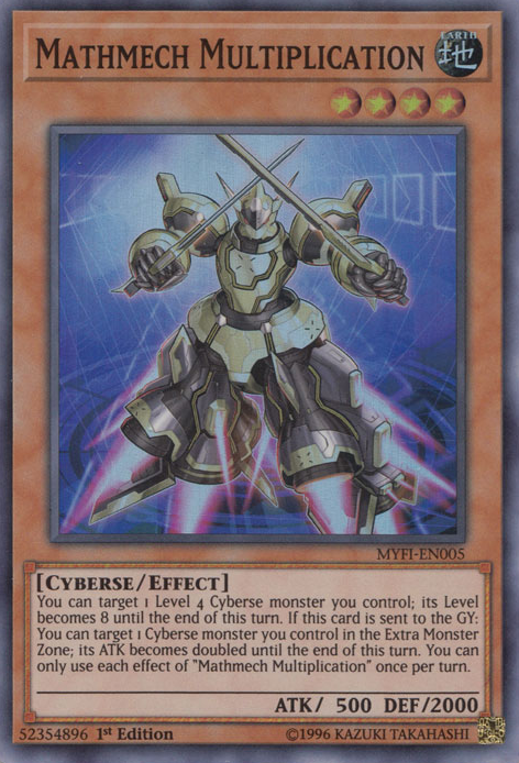 Mathmech Multiplication [MYFI-EN005] Super Rare | Jomio and Rueliete's Cards and Comics