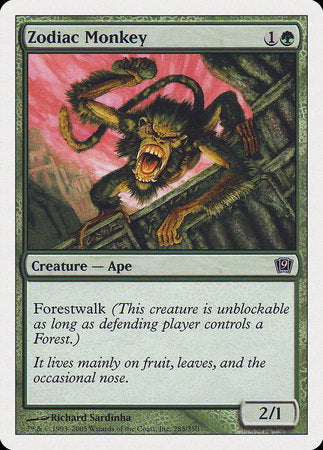 Zodiac Monkey [Ninth Edition] | Jomio and Rueliete's Cards and Comics