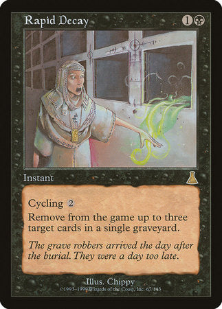 Rapid Decay [Urza's Destiny] | Jomio and Rueliete's Cards and Comics