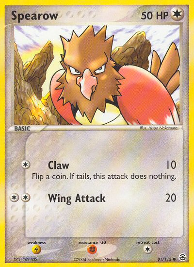 Spearow (81/112) [EX: FireRed & LeafGreen] | Jomio and Rueliete's Cards and Comics