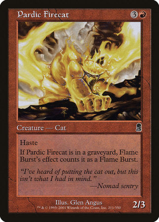 Pardic Firecat [Odyssey] | Jomio and Rueliete's Cards and Comics