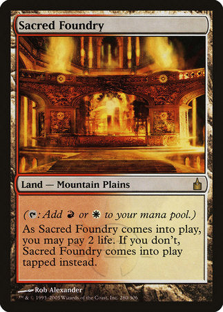 Sacred Foundry [Ravnica: City of Guilds] | Jomio and Rueliete's Cards and Comics