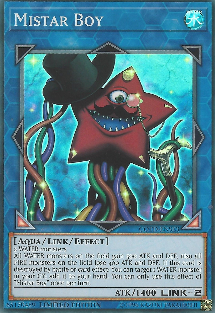 Mistar Boy [COTD-ENSE3] Super Rare | Jomio and Rueliete's Cards and Comics