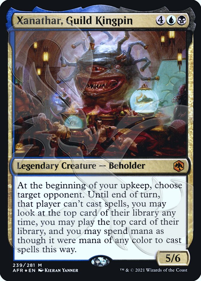 Xanathar, Guild Kingpin (Ampersand Promo) [Dungeons & Dragons: Adventures in the Forgotten Realms Promos] | Jomio and Rueliete's Cards and Comics