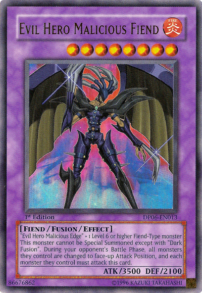 Evil Hero Malicious Fiend [DP06-EN013] Ultra Rare | Jomio and Rueliete's Cards and Comics