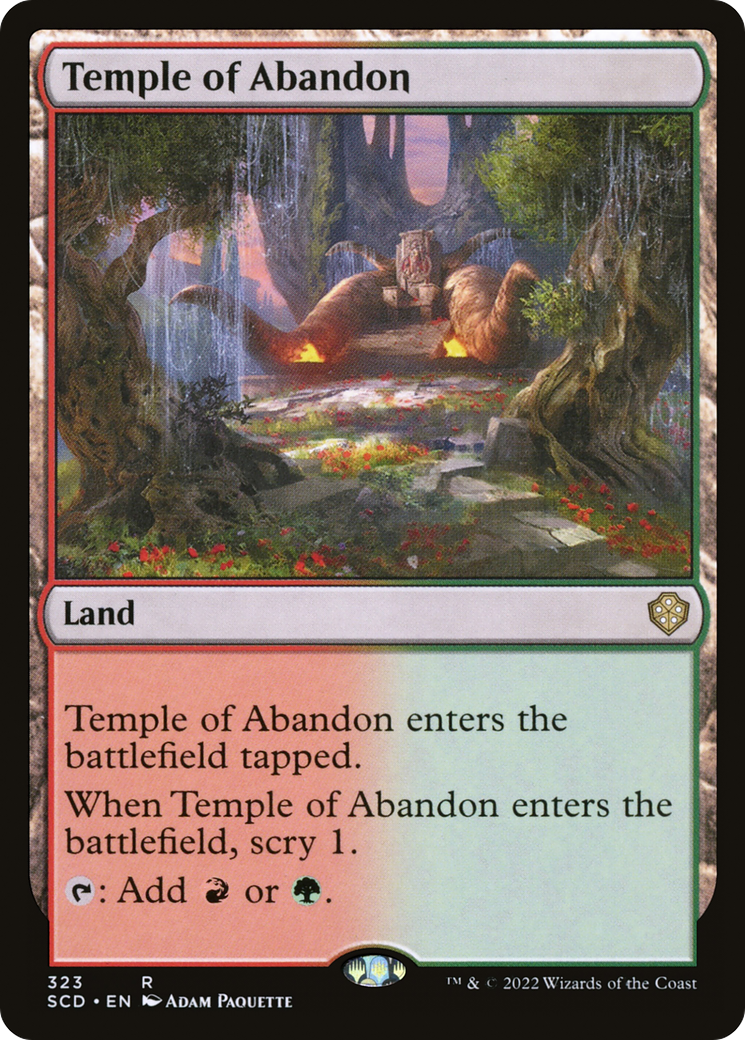 Temple of Abandon [Starter Commander Decks] | Jomio and Rueliete's Cards and Comics