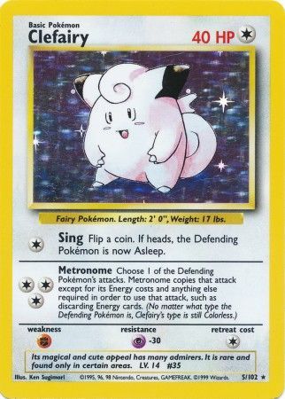 Clefairy (5/102) [Base Set Unlimited] | Jomio and Rueliete's Cards and Comics