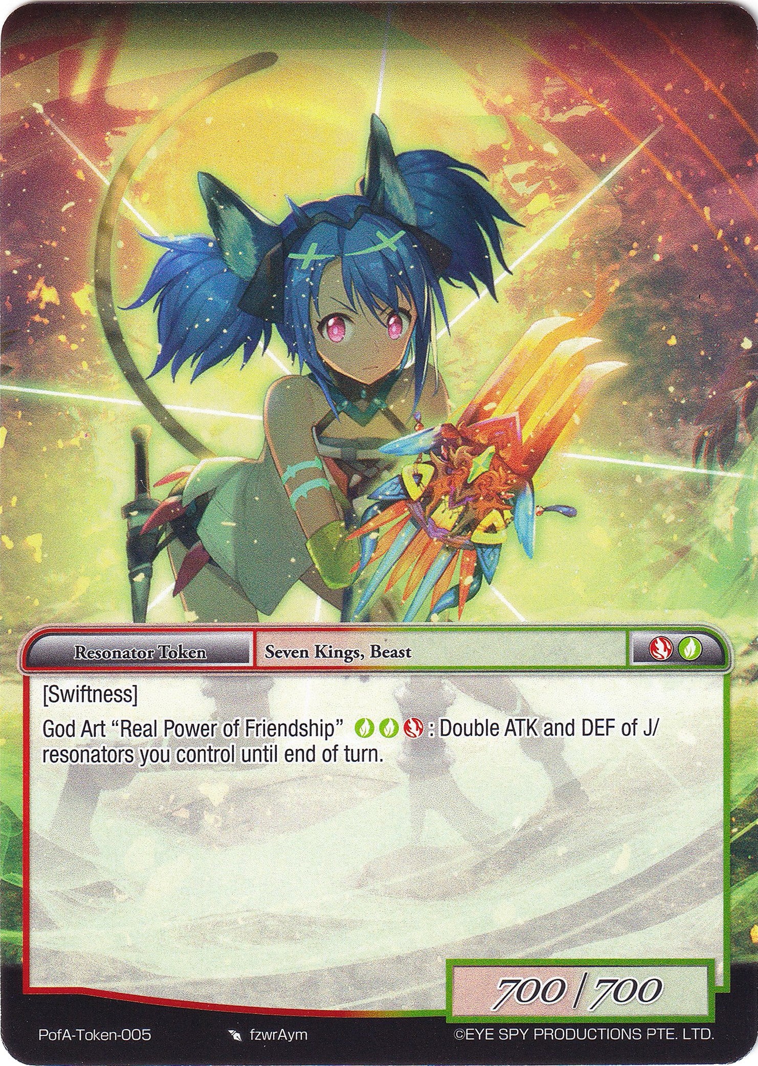 Pricia Token (PofA Token-005) [Alice Origin IV: Prologue of Attoractia] | Jomio and Rueliete's Cards and Comics
