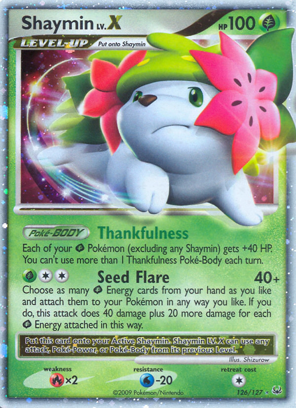 Shaymin LV.X (126/127) [Platinum: Base Set] | Jomio and Rueliete's Cards and Comics