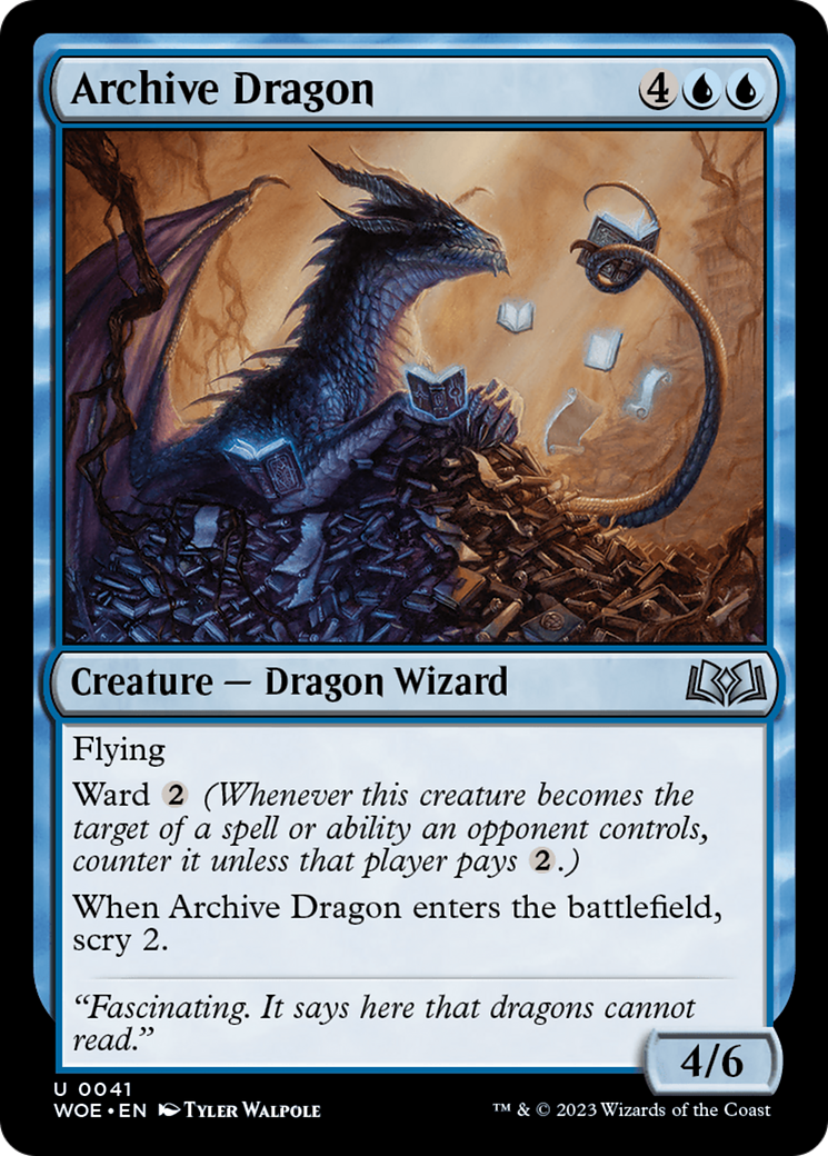 Archive Dragon [Wilds of Eldraine] | Jomio and Rueliete's Cards and Comics