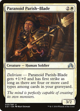 Paranoid Parish-Blade [Shadows over Innistrad] | Jomio and Rueliete's Cards and Comics