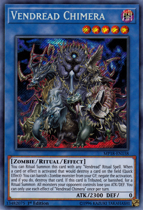 Vendread Chimera [MP18-EN158] Secret Rare | Jomio and Rueliete's Cards and Comics