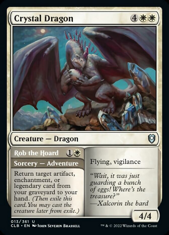 Crystal Dragon // Rob the Hoard [Commander Legends: Battle for Baldur's Gate] | Jomio and Rueliete's Cards and Comics
