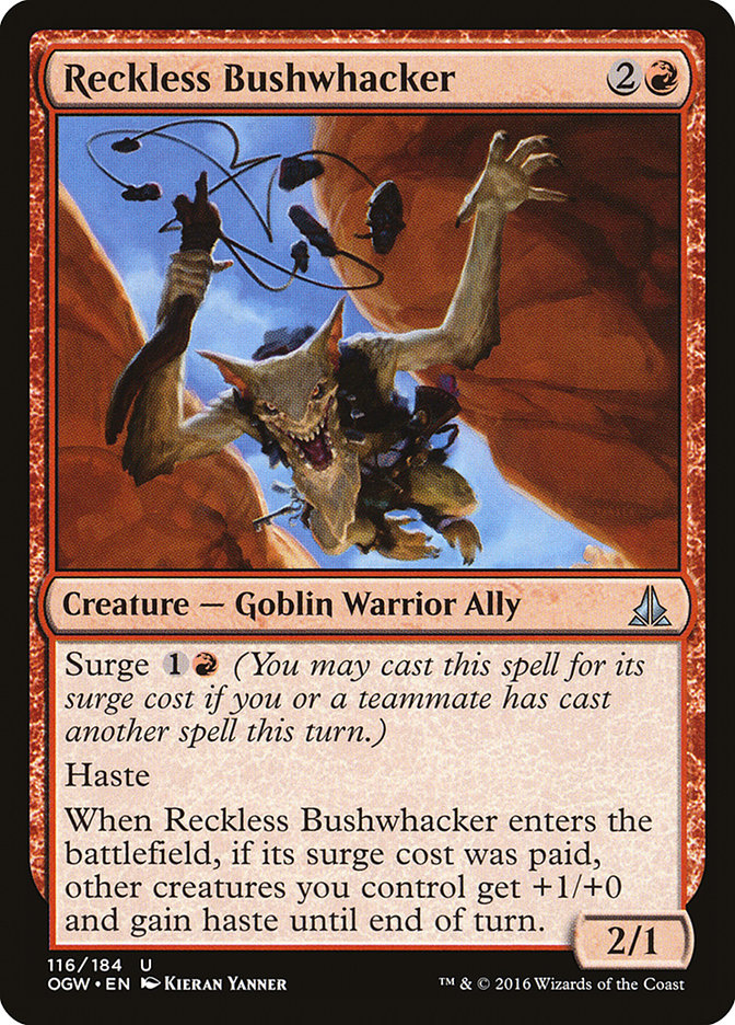 Reckless Bushwhacker [Oath of the Gatewatch] | Jomio and Rueliete's Cards and Comics