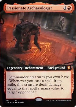 Passionate Archaeologist (Extended Art) [Commander Legends: Battle for Baldur's Gate] | Jomio and Rueliete's Cards and Comics