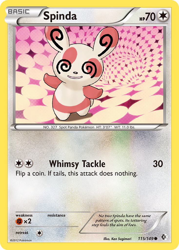 Spinda (115/149) [Black & White: Boundaries Crossed] | Jomio and Rueliete's Cards and Comics