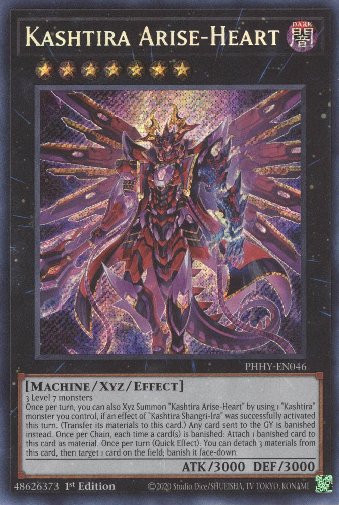 Kashtira Arise-Heart [PHHY-EN046] Secret Rare | Jomio and Rueliete's Cards and Comics