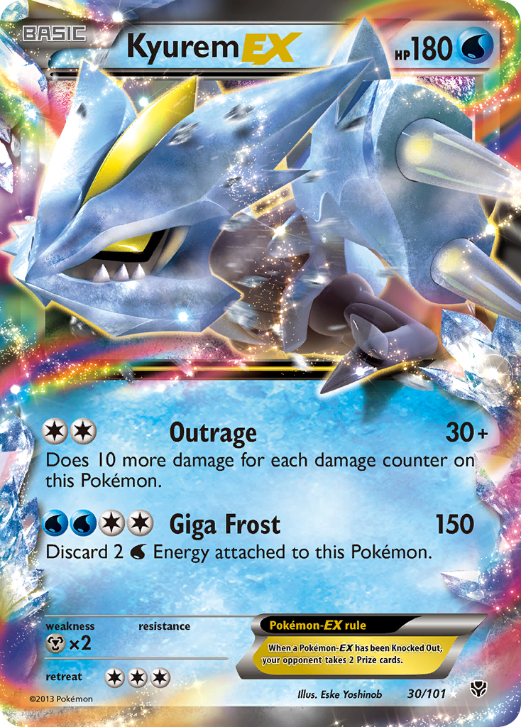 Kyurem EX (30/101) [Black & White: Plasma Blast] | Jomio and Rueliete's Cards and Comics