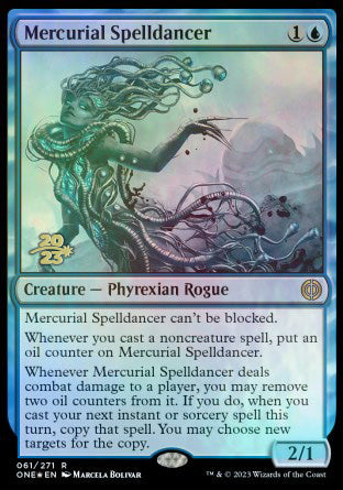 Mercurial Spelldancer [Phyrexia: All Will Be One Prerelease Promos] | Jomio and Rueliete's Cards and Comics