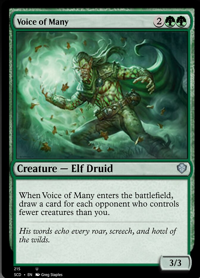 Voice of Many [Starter Commander Decks] | Jomio and Rueliete's Cards and Comics