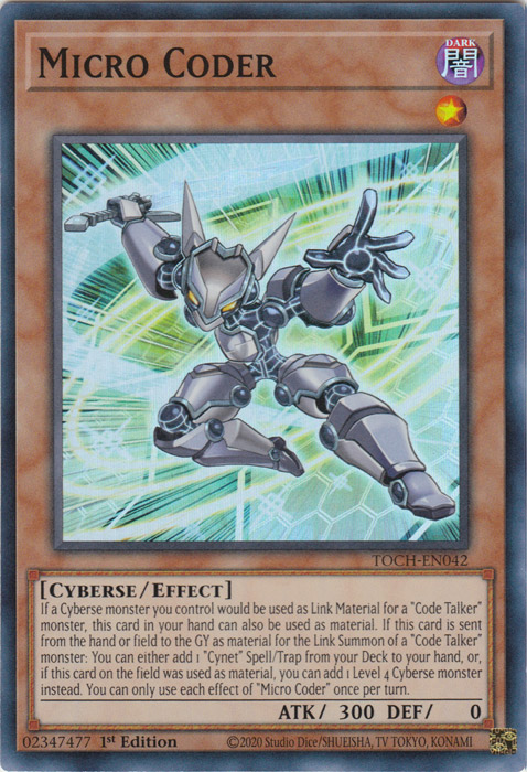 Micro Coder [TOCH-EN042] Super Rare | Jomio and Rueliete's Cards and Comics
