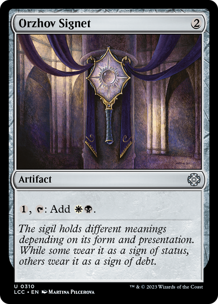 Orzhov Signet [The Lost Caverns of Ixalan Commander] | Jomio and Rueliete's Cards and Comics