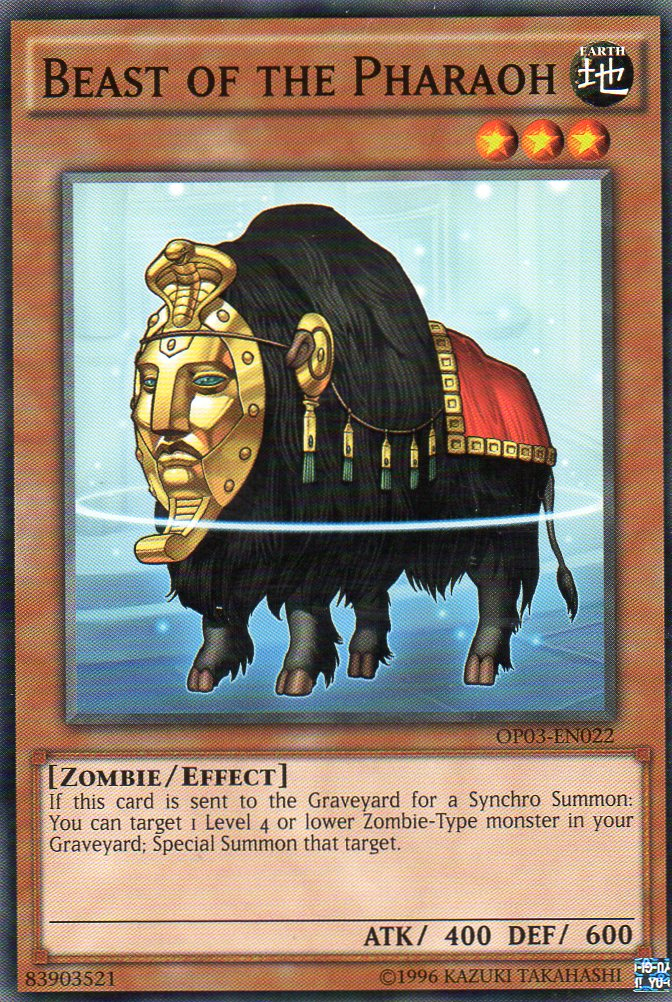 Beast of the Pharaoh [OP03-EN022] Common | Jomio and Rueliete's Cards and Comics