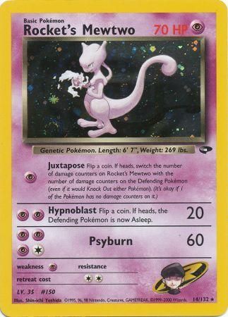 Rocket's Mewtwo (14/132) [Gym Challenge Unlimited] | Jomio and Rueliete's Cards and Comics