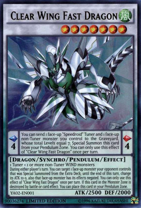 Clear Wing Fast Dragon [YA02-EN001] Ultra Rare | Jomio and Rueliete's Cards and Comics