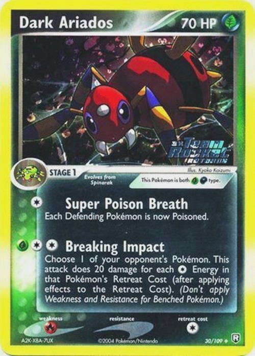 Dark Ariados (30/109) (Stamped) [EX: Team Rocket Returns] | Jomio and Rueliete's Cards and Comics