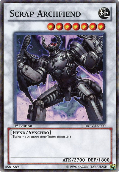Scrap Archfiend [DREV-EN000] Super Rare | Jomio and Rueliete's Cards and Comics