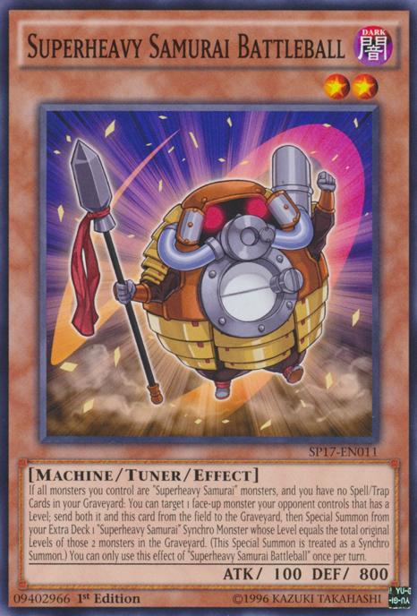 Superheavy Samurai Battleball [SP17-EN011] Common | Jomio and Rueliete's Cards and Comics