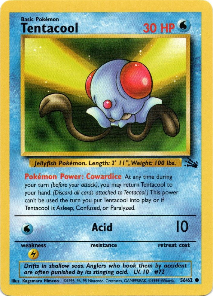 Tentacool (56/62) [Fossil Unlimited] | Jomio and Rueliete's Cards and Comics