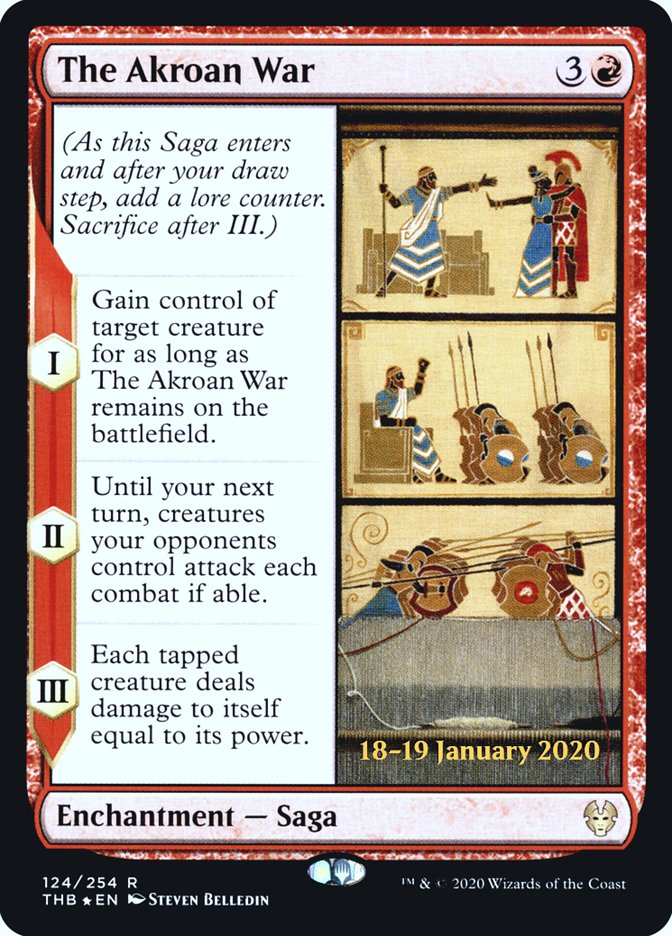 The Akroan War [Theros Beyond Death Prerelease Promos] | Jomio and Rueliete's Cards and Comics