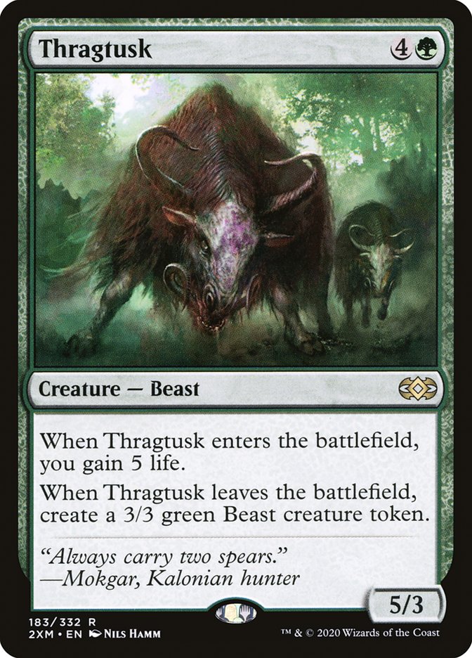 Thragtusk [Double Masters] | Jomio and Rueliete's Cards and Comics
