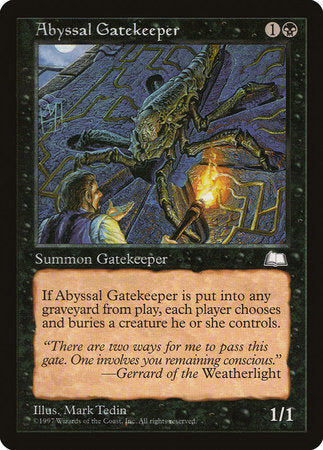 Abyssal Gatekeeper [Weatherlight] | Jomio and Rueliete's Cards and Comics