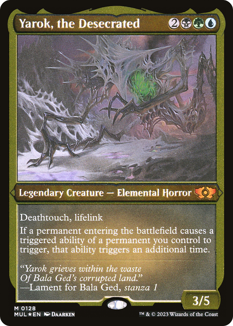 Yarok, the Desecrated (Foil Etched) [Multiverse Legends] | Jomio and Rueliete's Cards and Comics