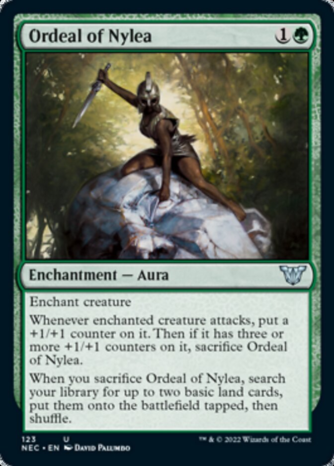 Ordeal of Nylea [Kamigawa: Neon Dynasty Commander] | Jomio and Rueliete's Cards and Comics