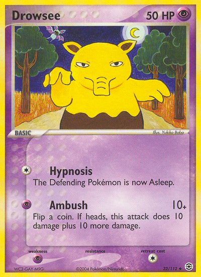 Drowzee (32/112) [EX: FireRed & LeafGreen] | Jomio and Rueliete's Cards and Comics