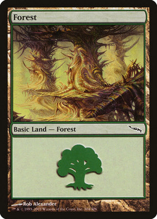 Forest (304) [Mirrodin] | Jomio and Rueliete's Cards and Comics