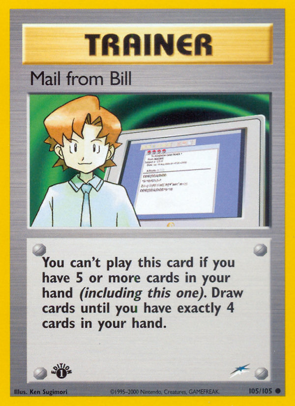 Mail from Bill (105/105) [Neo Destiny 1st Edition] | Jomio and Rueliete's Cards and Comics