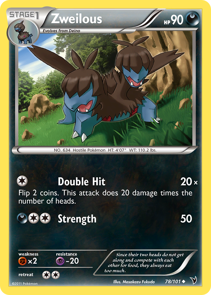 Zweilous (78/101) [Black & White: Noble Victories] | Jomio and Rueliete's Cards and Comics