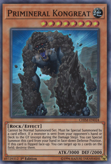 Primineral Kongreat [CHIM-EN024] Super Rare | Jomio and Rueliete's Cards and Comics