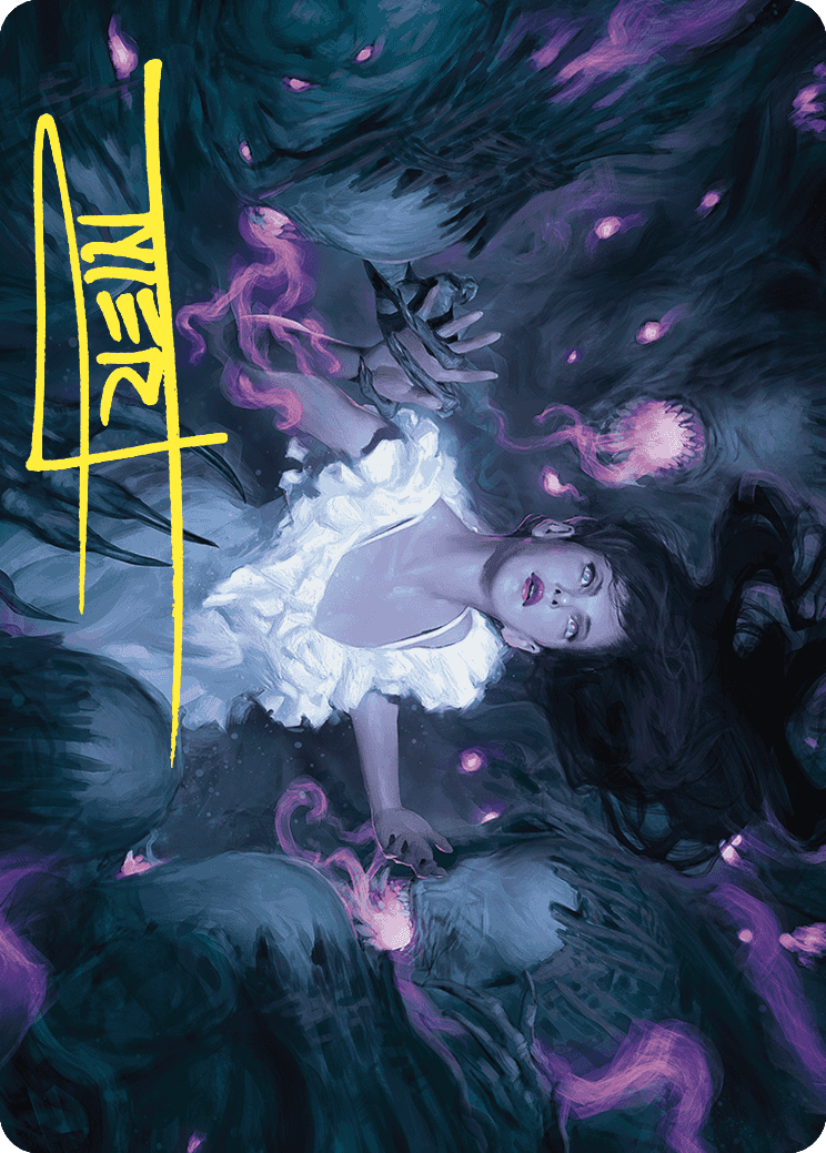 Neva, Stalked by Nightmares Art Card (Gold-Stamped Signature) [Wilds of Eldraine Art Series] | Jomio and Rueliete's Cards and Comics