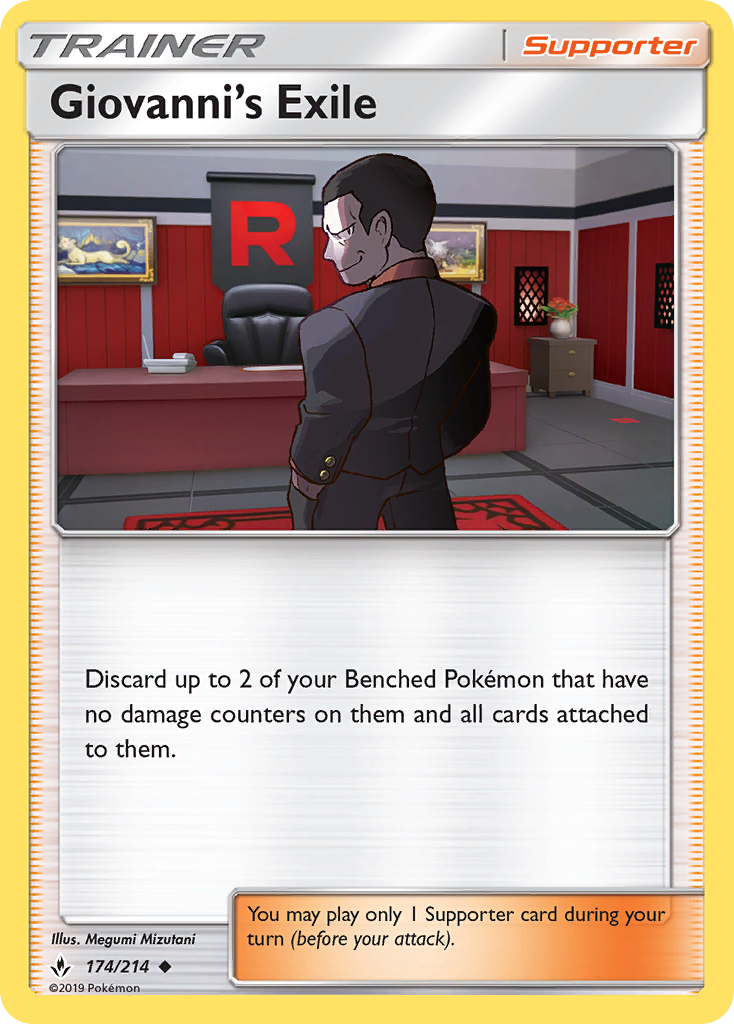 Giovanni's Exile (174/214) [Sun & Moon: Unbroken Bonds] | Jomio and Rueliete's Cards and Comics