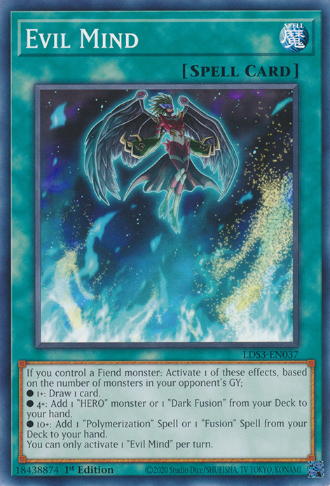 Evil Mind [LDS3-EN037] Common | Jomio and Rueliete's Cards and Comics