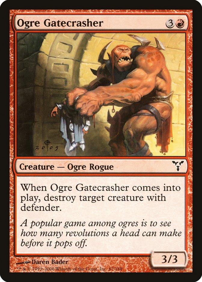 Ogre Gatecrasher [Dissension] | Jomio and Rueliete's Cards and Comics