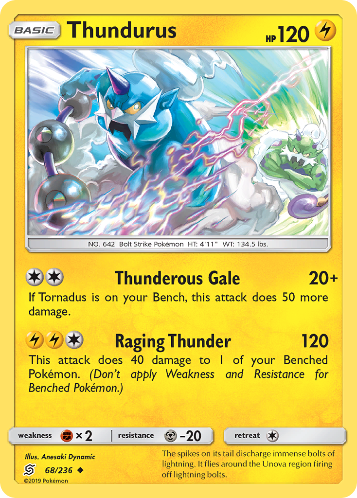 Thundurus (68/236) [Sun & Moon: Unified Minds] | Jomio and Rueliete's Cards and Comics