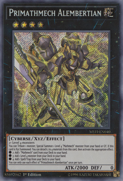 Primathmech Alembertian [MYFI-EN040] Secret Rare | Jomio and Rueliete's Cards and Comics